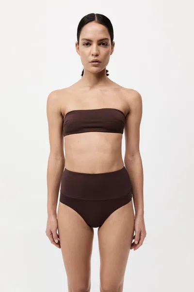 St Agni Bandeau Top In Cocoa