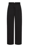 St Agni Barrel-leg Cotton-blend Pants In Black