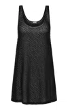 St Agni Beaded Mesh Mini Dress In Black