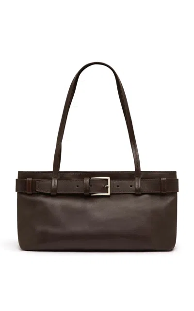 St Agni Belt Detail Baguette In Brown