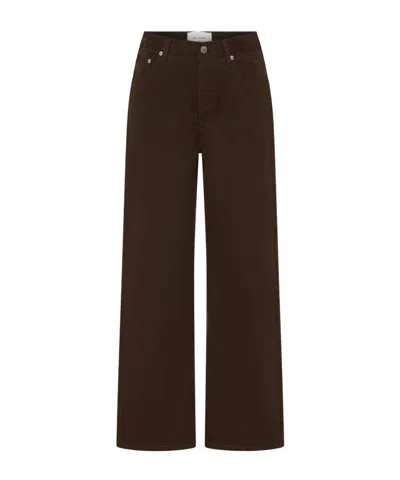 St Agni Belt Loop Jeans In Brown