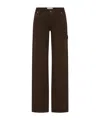 St Agni Belt Loop Jeans In Brown