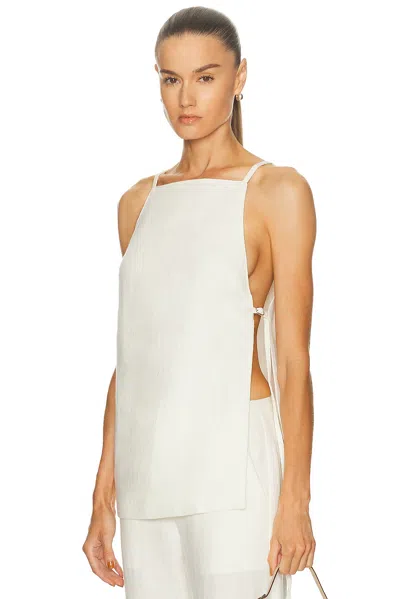 St Agni Belted Side Detail Top In White