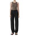 St Agni Belted Trouser Pants In Black In Black