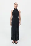 St Agni Bias Scarf Dress In Black