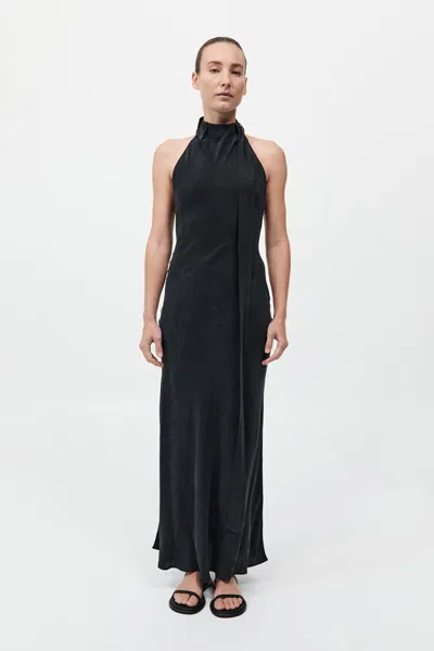 St Agni Bias Scarf Dress In Black