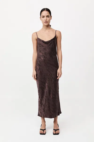 St Agni Bias Slip Dress In Purple