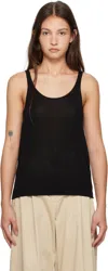 St Agni Black Cowl Back Camisole In Black