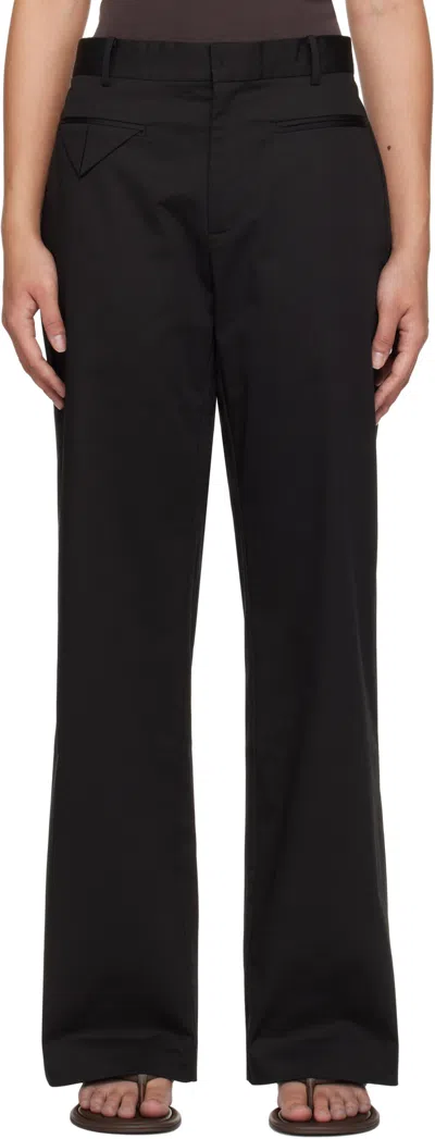 St Agni Black Origami Pocket Trousers