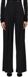 St Agni Tailored Linen Pants In Black