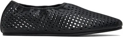 St Agni Perforated Ballet Flats In Black