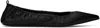 St Agni Black Pointed Toe Ballerina Flats In Black