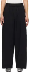 St Agni Black Relaxed Trousers In Black