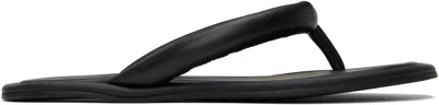 St Agni Black Sumi Flip-flops