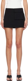 St Agni Black Utilitarian Pocket Miniskirt In Black