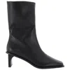 St Agni Block Heel Leather Border Boots