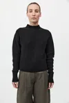 St Agni Boucle Wool Jumper In Black