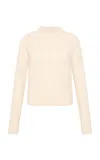 St Agni Boucle Wool Sweater In Off-white