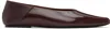 ST AGNI BURGUNDY CLASSIC FOLD BALLERINA FLATS