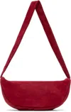 St Agni Burgundy Soft Crescent Bag In Rouge