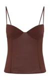 St Agni Cami Silk-blend Top