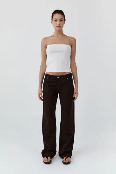 St Agni Canvas Carpenter Jeans In Brown
