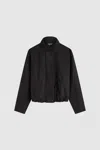 St Agni Canvas Flight Jacket In Black