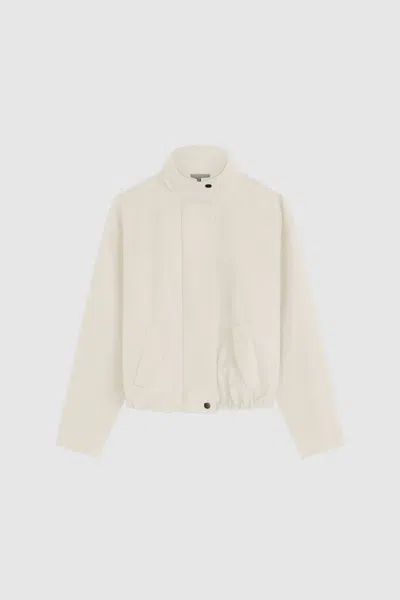 St Agni Canvas Flight Jacket In Sand