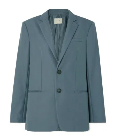St Agni Carter Long-sleeved Suit Jacket In Blue