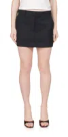 St Agni Carter Mini Skirt In Black In Black