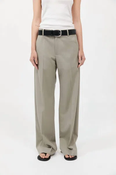 St Agni Carter Trouser In Moss Grey In Multi