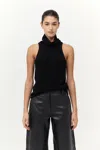 St Agni Cashmere Blend Top In Black