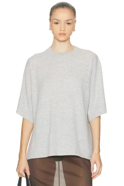 St Agni Cashmere Copain Tee In Gray