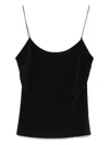 St Agni Fine Chain Silk Cami Top In Black