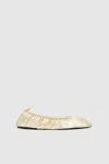 St Agni Classic Ballet Flat In Gold