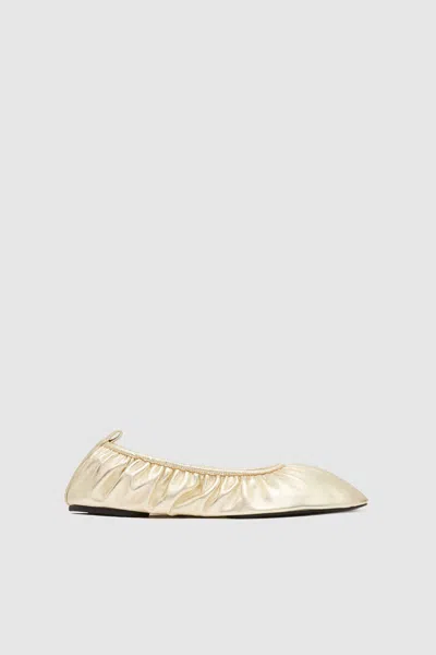 St Agni Classic Ballet Flat In Gold