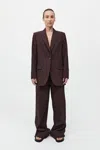St Agni Classic Blazer In Port