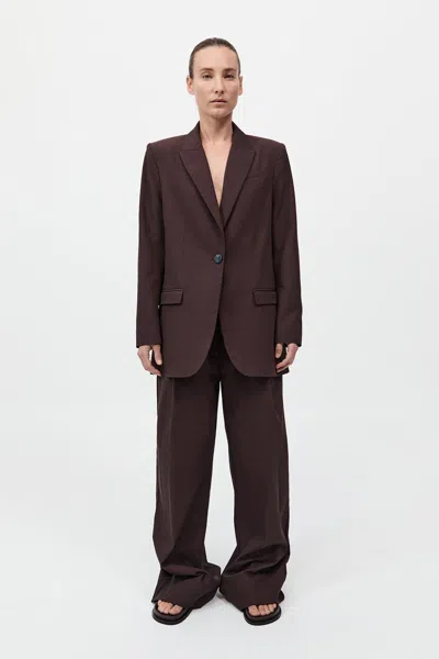 St Agni Classic Blazer In Red