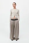 St Agni Classic Cardigan In Creme