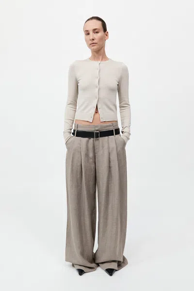 St Agni Classic Cardigan In Sand