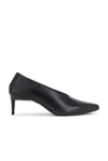 St Agni Collapsible-heel Leather Pumps In Black