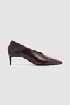 St Agni Classic Fold Heel In Bordeaux