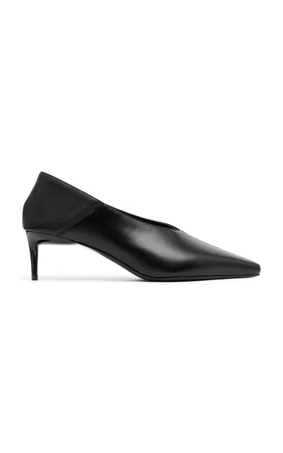ST AGNI COLLAPSABLE LEATHER PUMPS