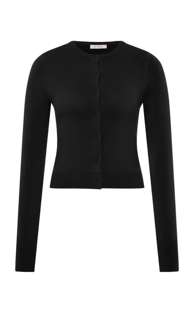 St Agni Classic Knit Cardigan In Black