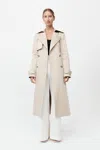 St Agni Classic Trench Coat In Champagne