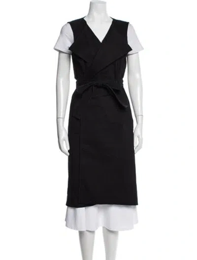 Pre-owned St Agni Coat In Black