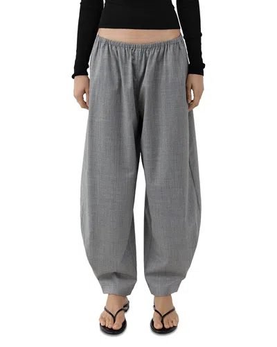 St Agni Cobblestone Relaxed Balloon Pants In Gray