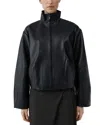St Agni Coco Leather Jacket In Black