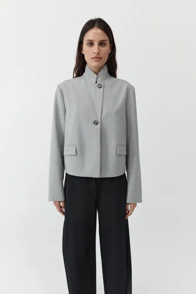St Agni Cocoon Blazer In Gray