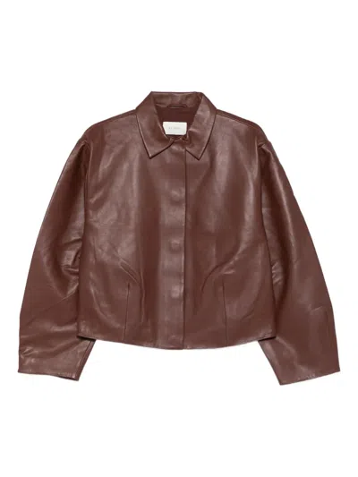 ST AGNI COCOON LEATHER JACKET